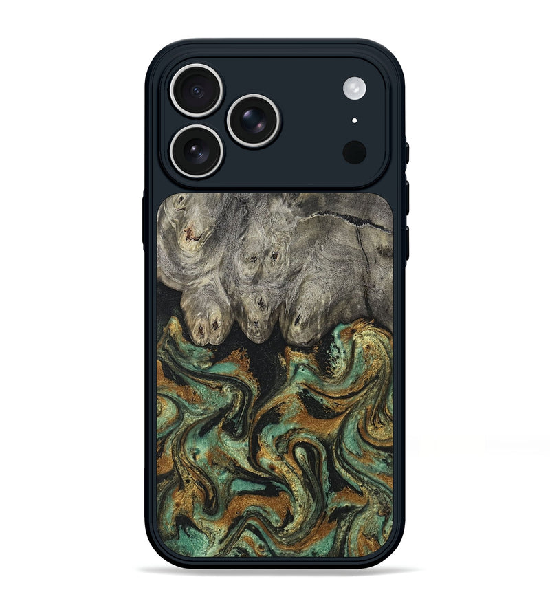 iPhone 17 Pro Max Wood Phone Case - Essence (Green, 819566)