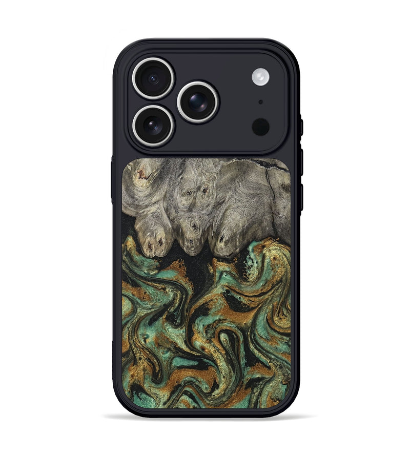 iPhone 17 Pro Wood Phone Case - Essence (Green, 819566)
