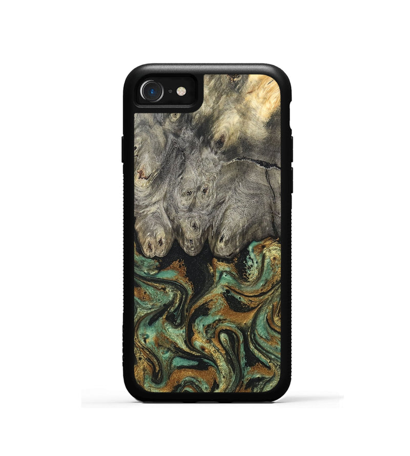 iPhone SE Wood Phone Case - Essence (Green, 819566)