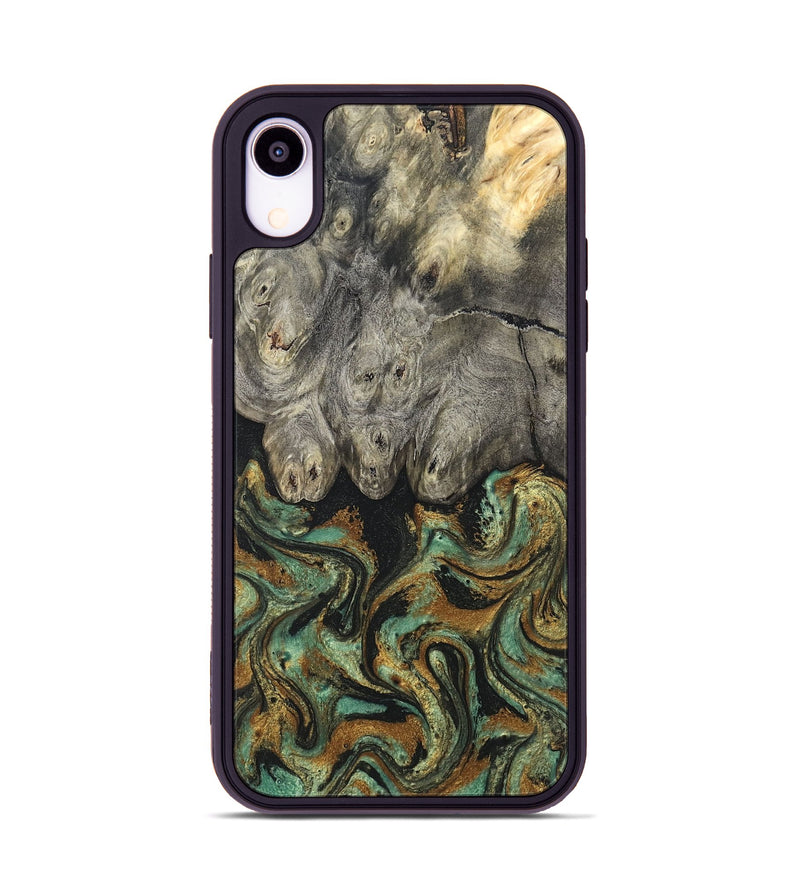 iPhone Xr Wood Phone Case - Essence (Green, 819566)