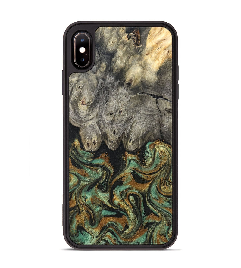 iPhone Xs Max Wood Phone Case - Essence (Green, 819566)