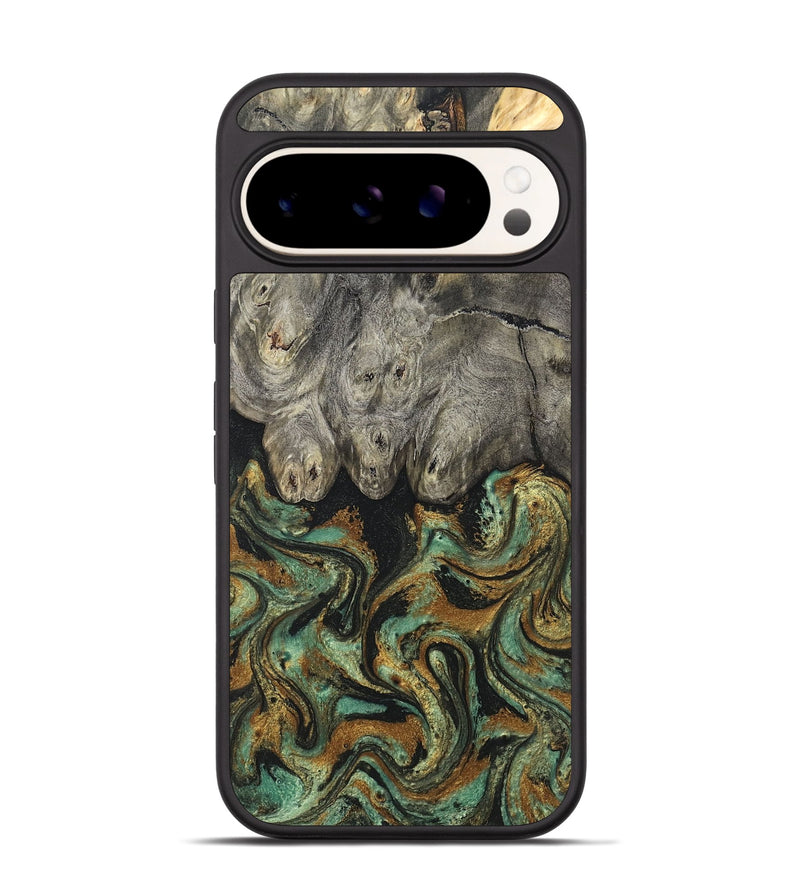 Pixel 9 Wood Phone Case - Essence (Green, 819566)