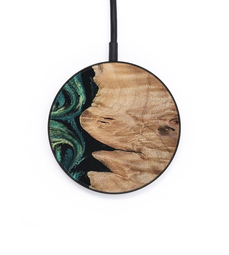 Circle Wood Wireless Charger - Gayla (Green, 819568)