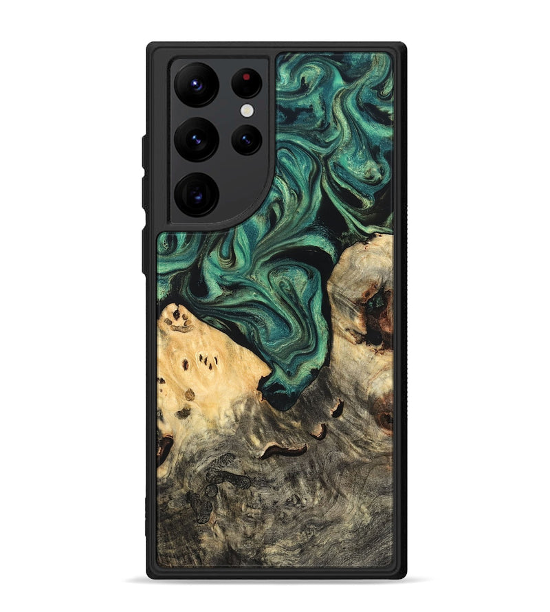 Galaxy S22 Ultra Wood Phone Case - Jazlyn (Green, 819569)
