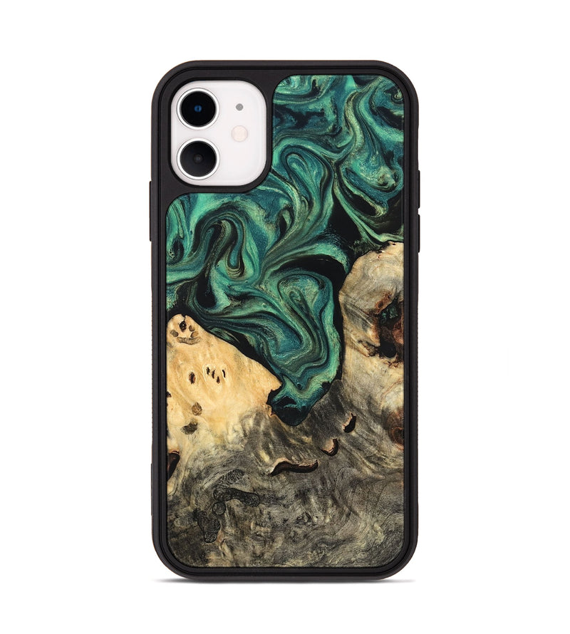 iPhone 11 Wood Phone Case - Jazlyn (Green, 819569)