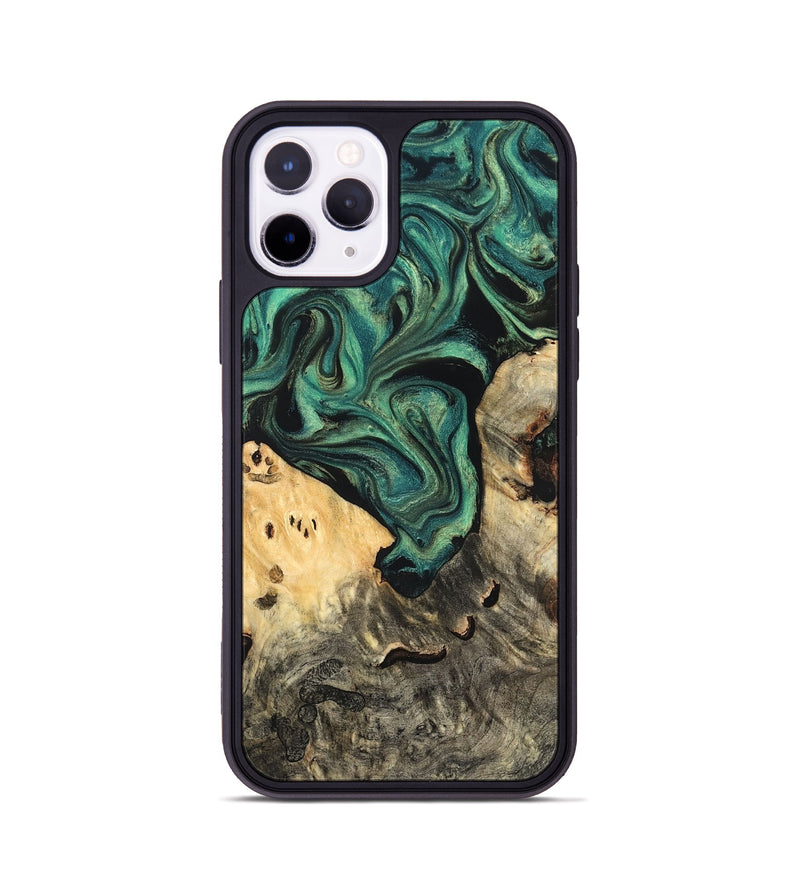 iPhone 11 Pro Wood Phone Case - Jazlyn (Green, 819569)