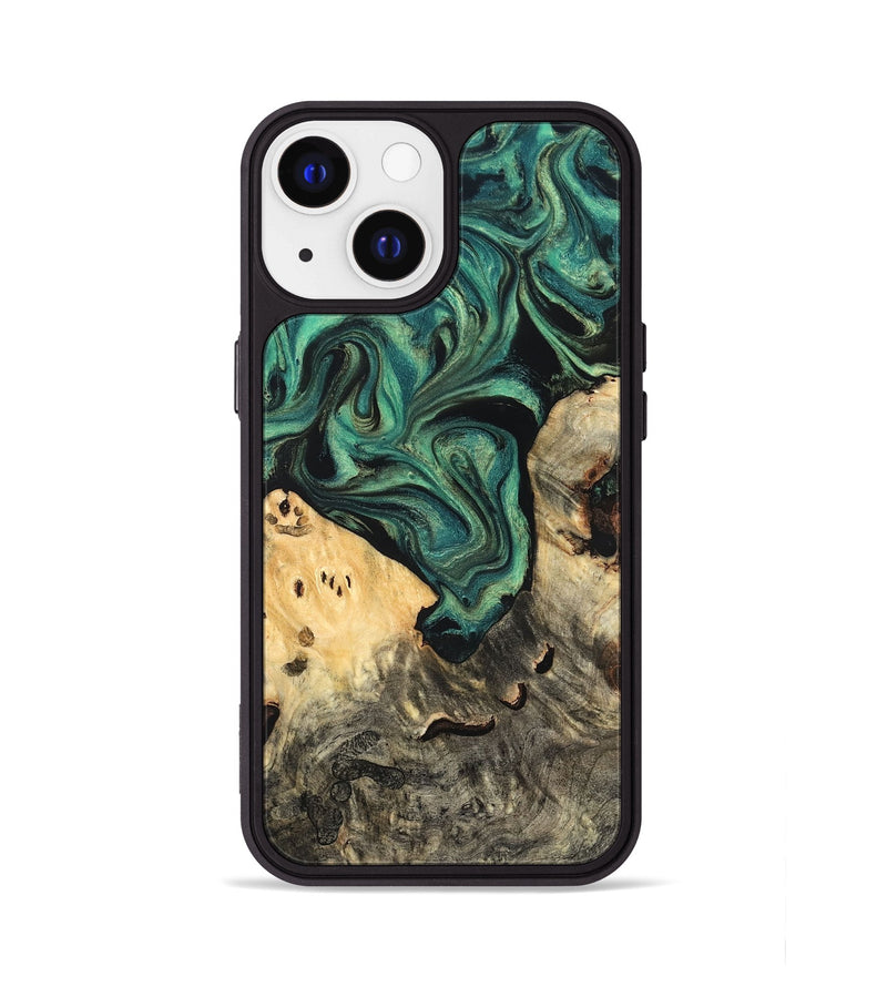 iPhone 13 Wood Phone Case - Jazlyn (Green, 819569)