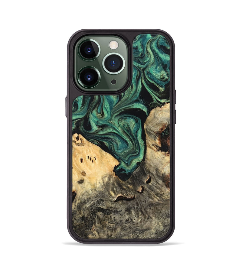 iPhone 13 Pro Wood Phone Case - Jazlyn (Green, 819569)