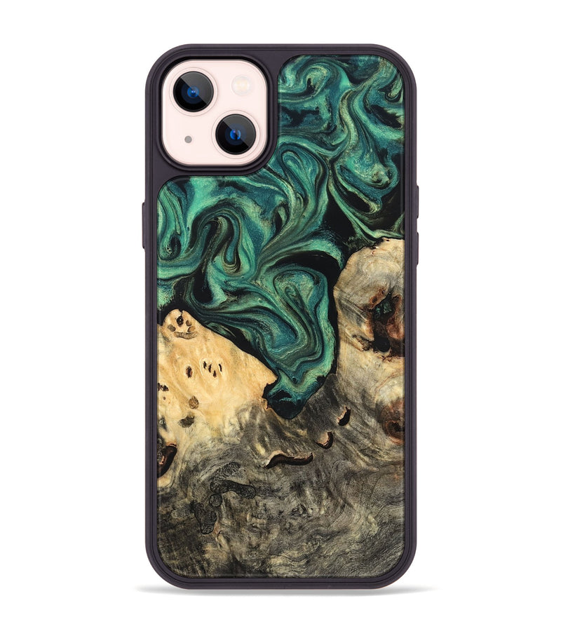 iPhone 14 Plus Wood Phone Case - Jazlyn (Green, 819569)
