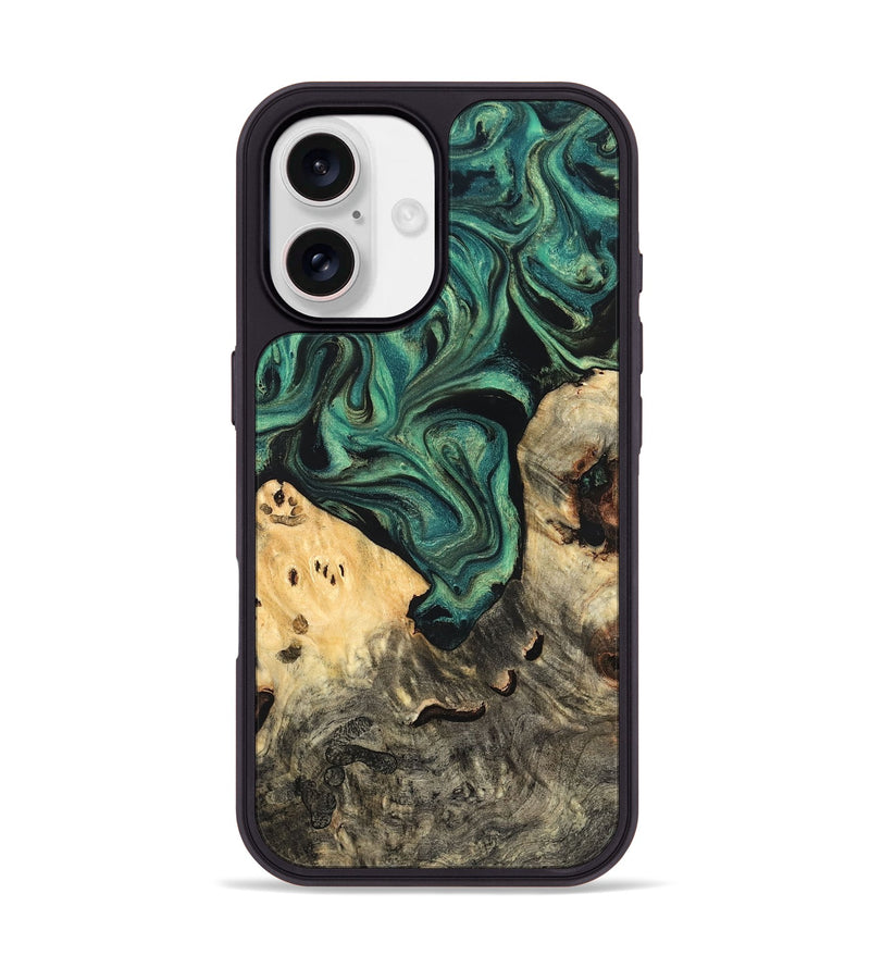 iPhone 17 Wood Phone Case - Jazlyn (Green, 819569)