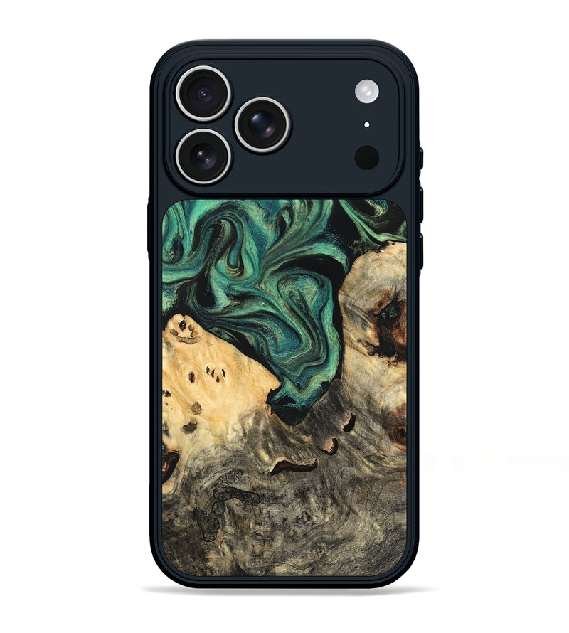 iPhone 17 Pro Max Wood Phone Case - Jazlyn (Green, 819569)