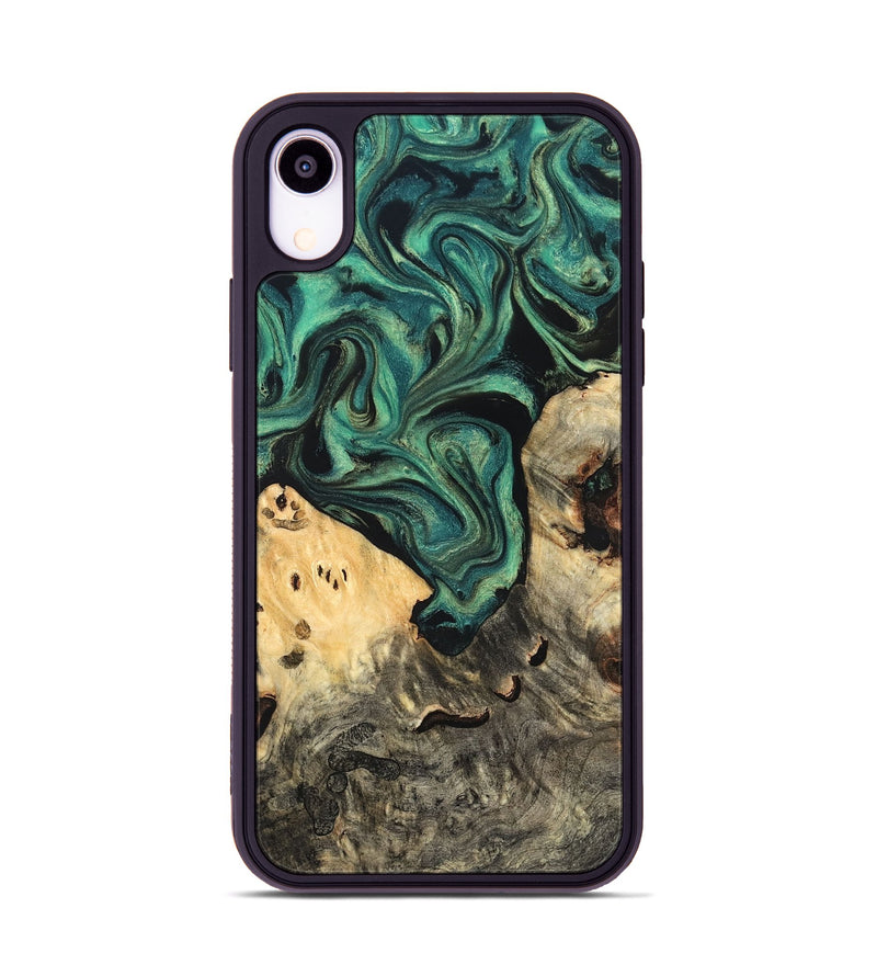 iPhone Xr Wood Phone Case - Jazlyn (Green, 819569)