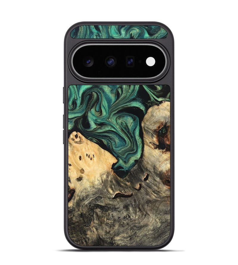 Pixel 11 Pro Wood Phone Case - Jazlyn (Green, 819569)
