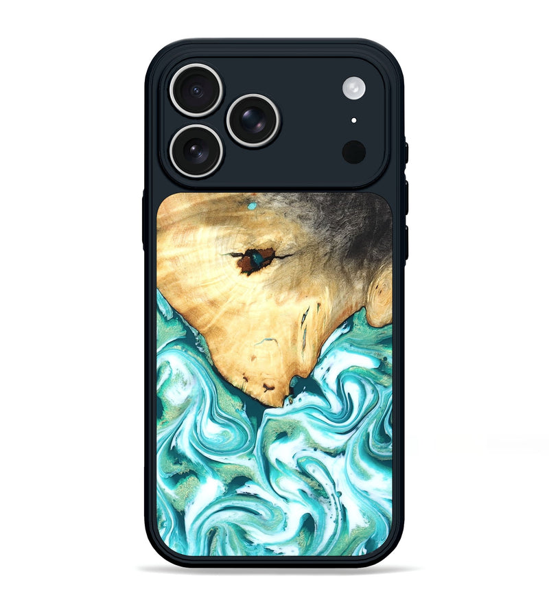 iPhone 17 Pro Max Wood Phone Case - Isa (Blue, 819570)