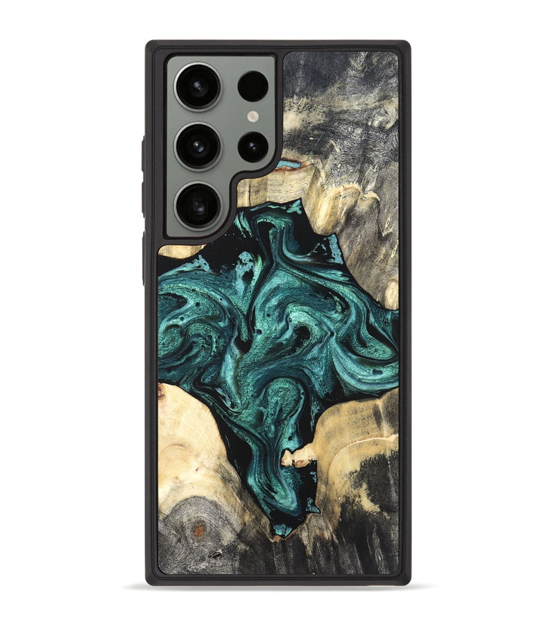 Galaxy S23 Ultra Wood Phone Case - Simone (Green, 819571)