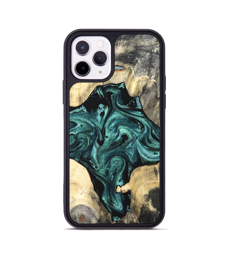 iPhone 11 Pro Wood Phone Case - Simone (Green, 819571)