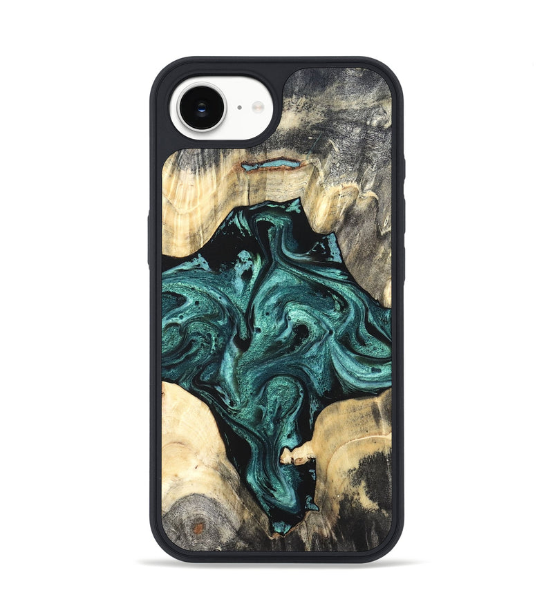 iPhone 16e Wood Phone Case - Simone (Green, 819571)