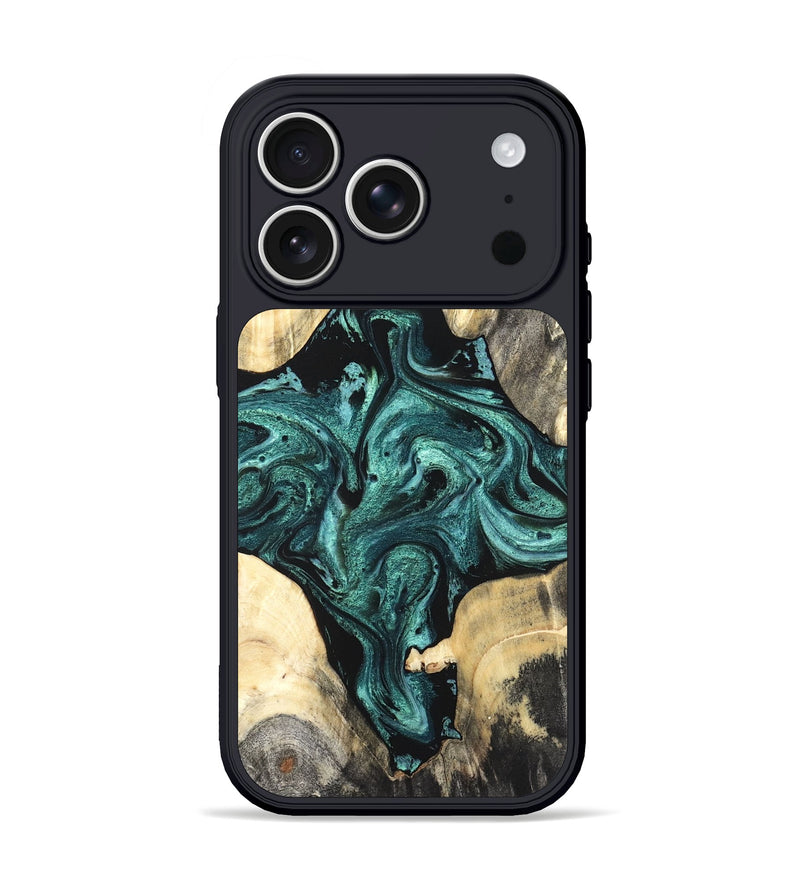 iPhone 17 Pro Wood Phone Case - Simone (Green, 819571)