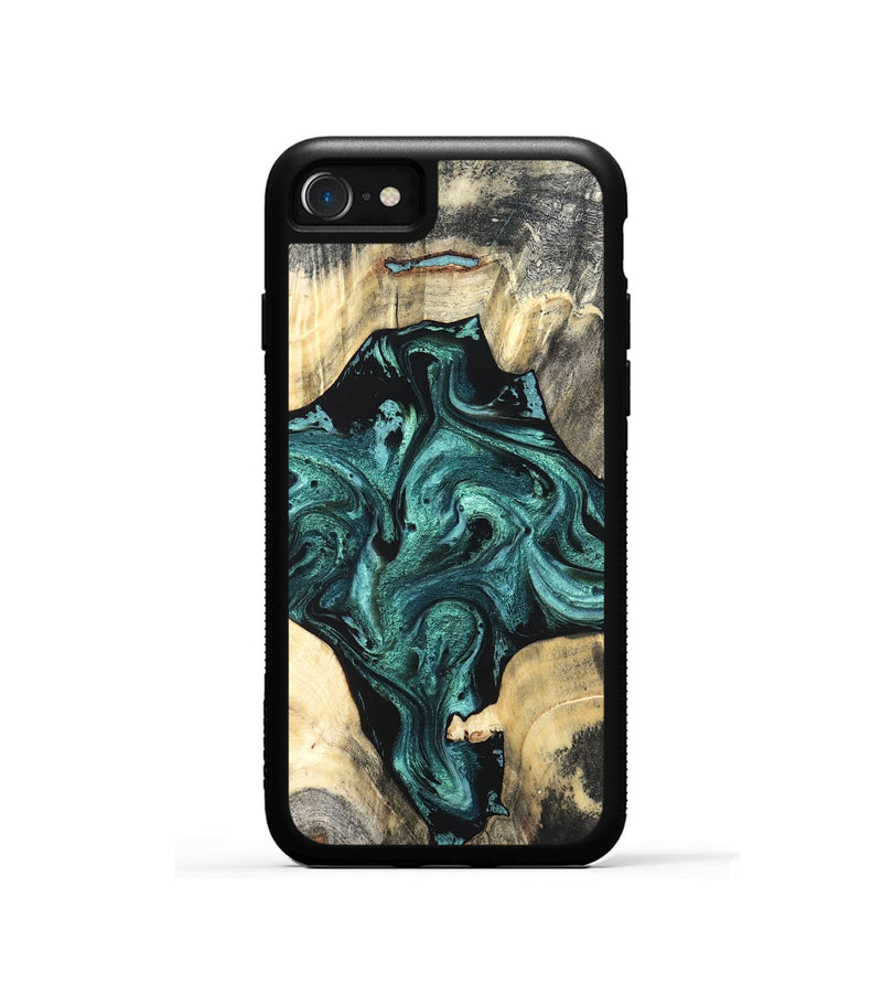iPhone SE Wood Phone Case - Simone (Green, 819571)