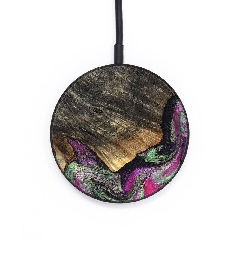 Circle Wood Wireless Charger - Kisha (Green, 819572)