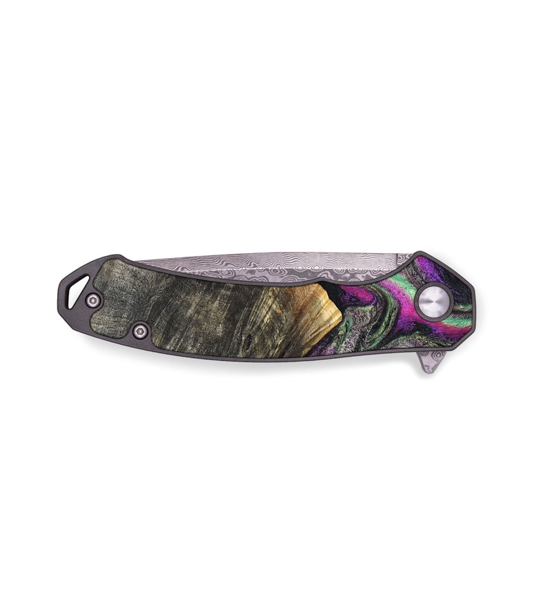 EDC Wood Pocket Knife - Kisha (Green, 819572)