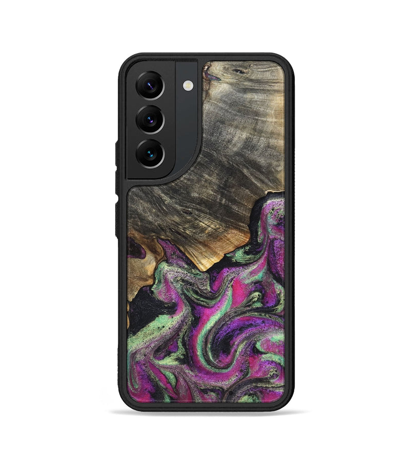 Galaxy S22 Wood Phone Case - Kisha (Green, 819572)