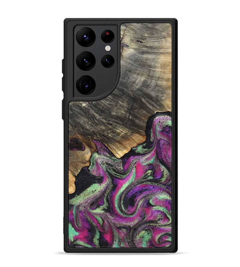 Galaxy S22 Ultra Wood Phone Case - Kisha (Green, 819572)
