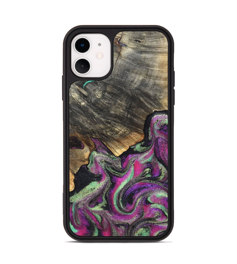 iPhone 11 Wood Phone Case - Kisha (Green, 819572)