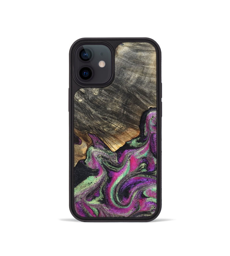 iPhone 12 mini Wood Phone Case - Kisha (Green, 819572)