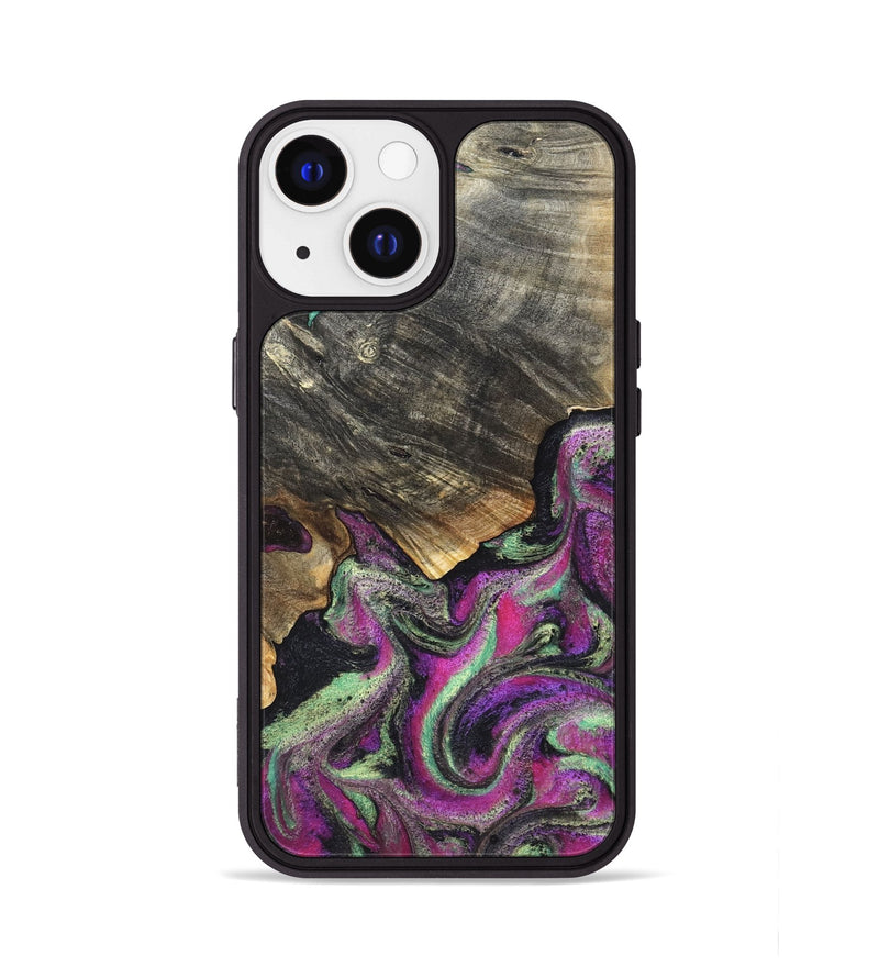 iPhone 13 Wood Phone Case - Kisha (Green, 819572)