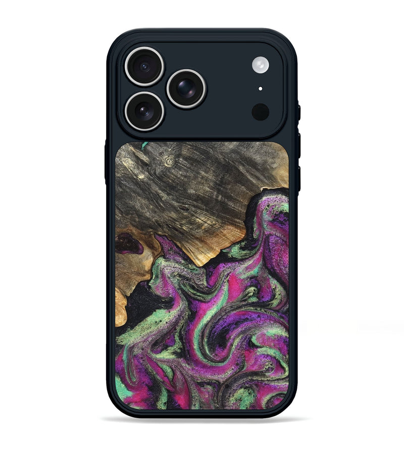 iPhone 17 Pro Max Wood Phone Case - Kisha (Green, 819572)