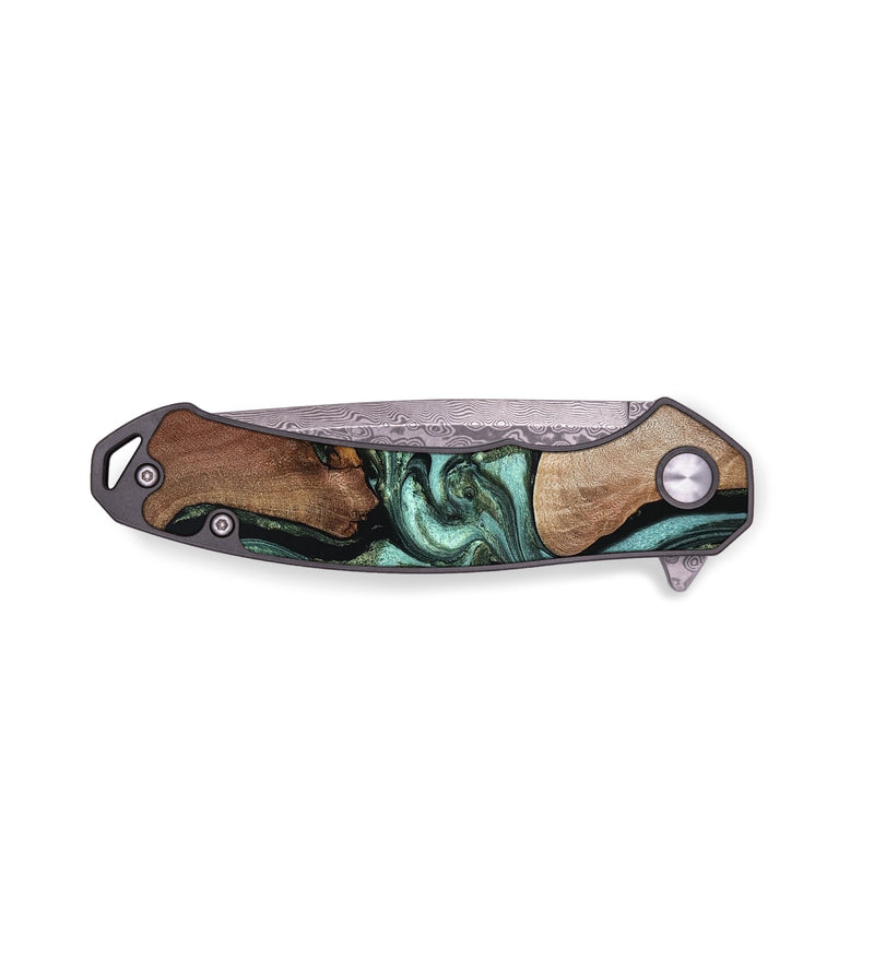 EDC Wood Pocket Knife - Hanna (Green, 819575)