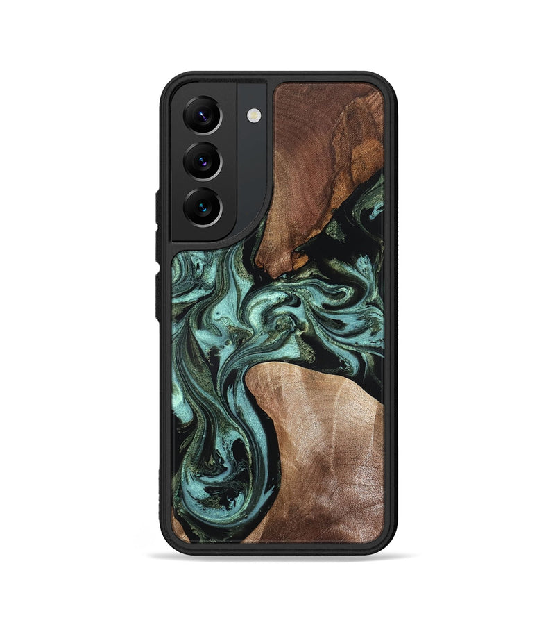 Galaxy S22 Wood Phone Case - Hanna (Green, 819575)