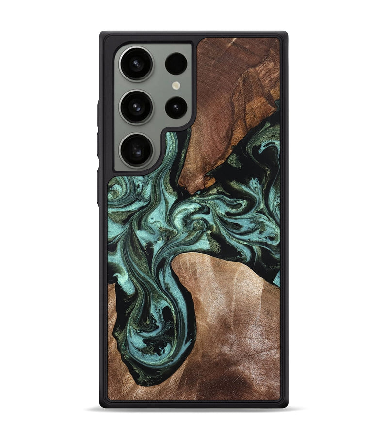 Galaxy S24 Ultra Wood Phone Case - Hanna (Green, 819575)