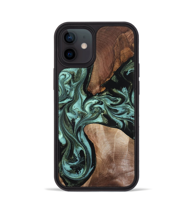 iPhone 12 Wood Phone Case - Hanna (Green, 819575)