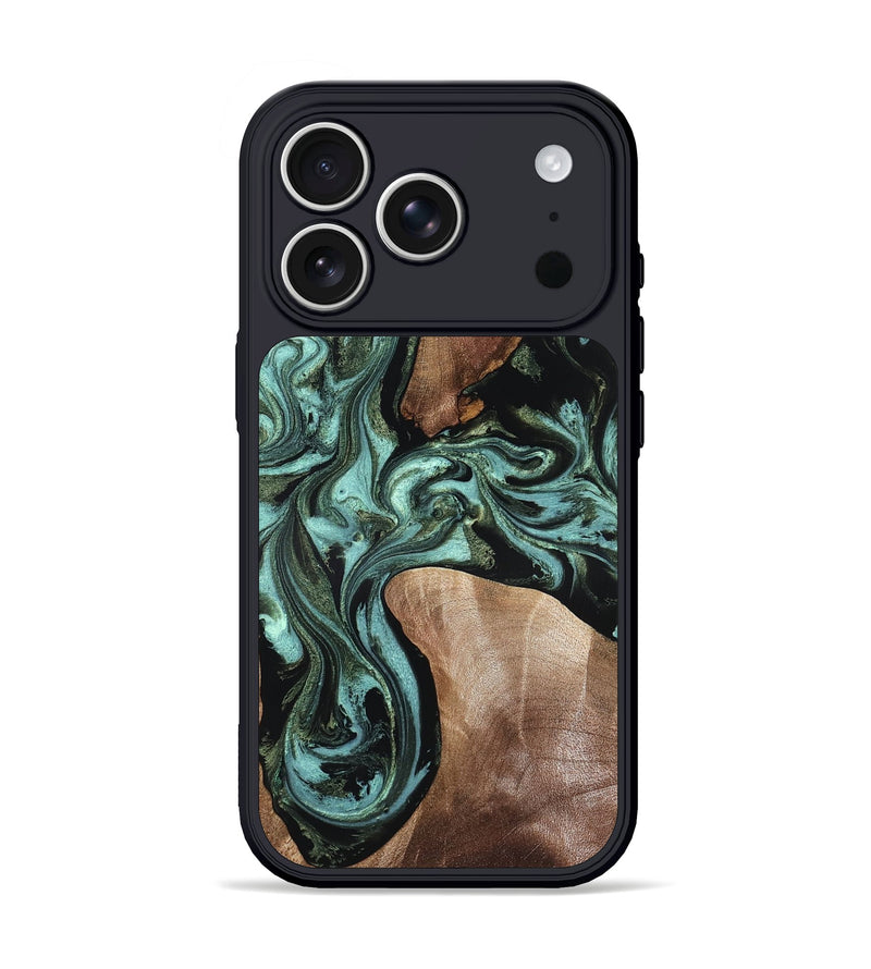 iPhone 17 Pro Wood Phone Case - Hanna (Green, 819575)