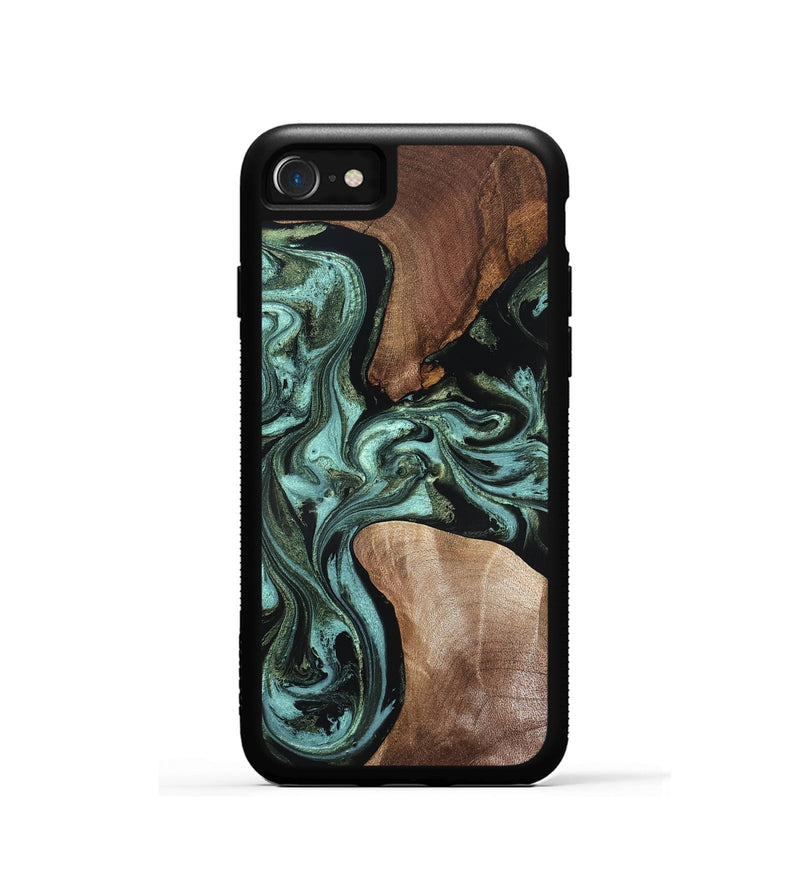 iPhone SE Wood Phone Case - Hanna (Green, 819575)
