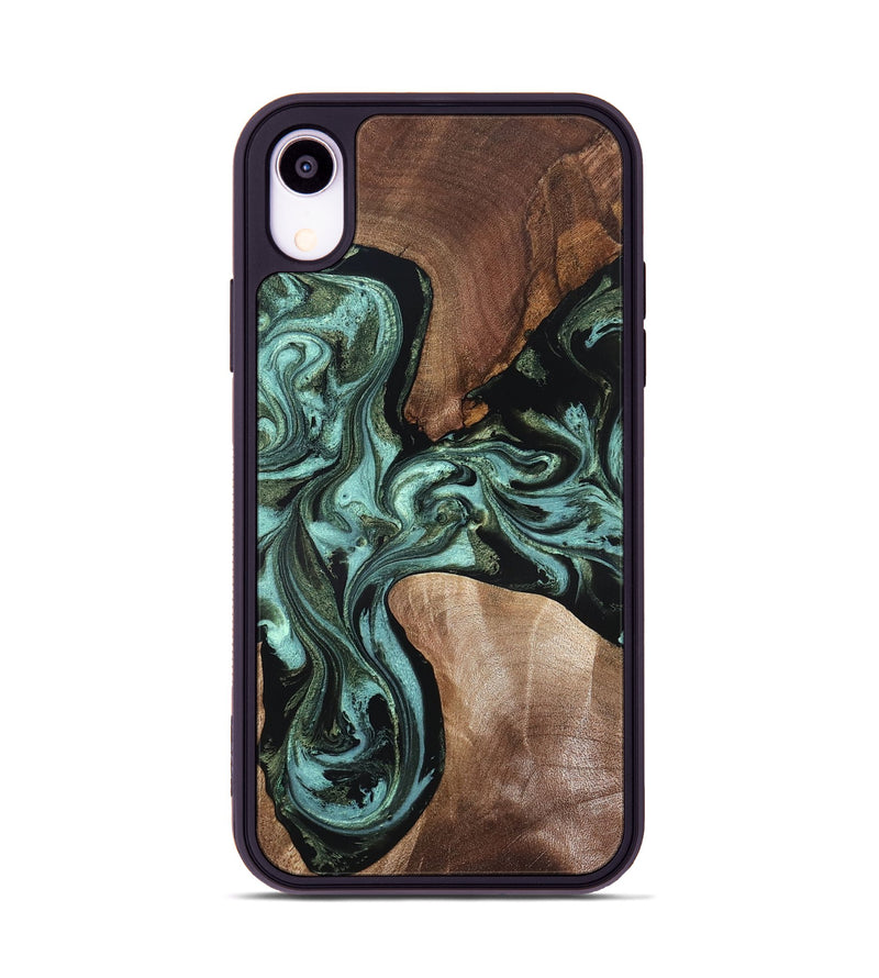 iPhone Xr Wood Phone Case - Hanna (Green, 819575)
