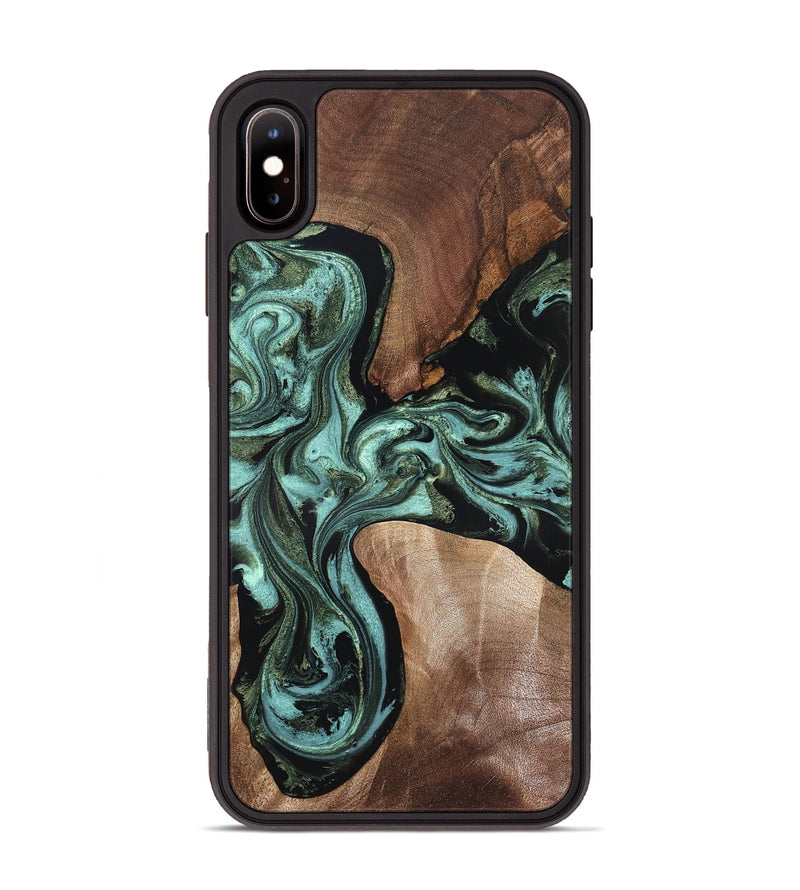 iPhone Xs Max Wood Phone Case - Hanna (Green, 819575)