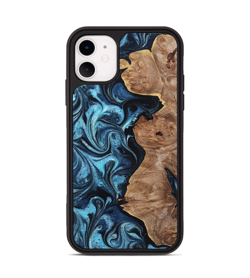 iPhone 11 Wood Phone Case - Nikia (Blue, 819586)