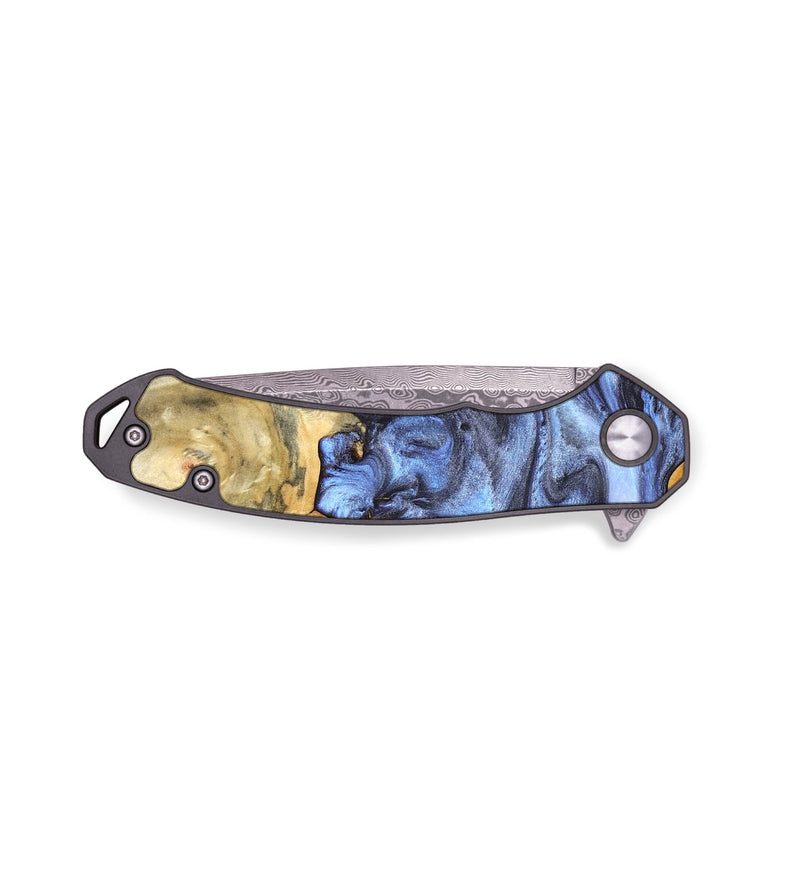 EDC Wood Pocket Knife - Delores (Blue, 819587)