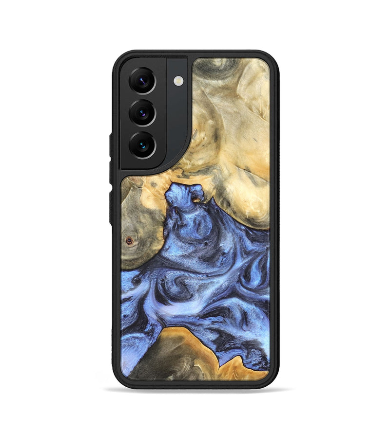 Galaxy S22 Wood Phone Case - Delores (Blue, 819587)