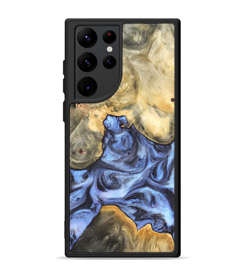 Galaxy S22 Ultra Wood Phone Case - Delores (Blue, 819587)