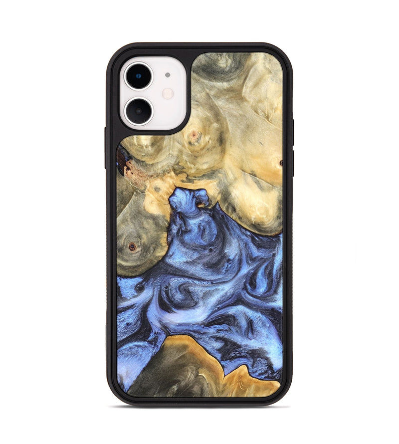 iPhone 11 Wood Phone Case - Delores (Blue, 819587)