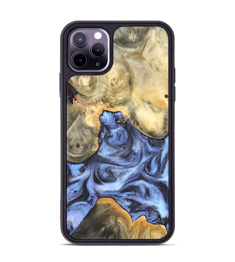 iPhone 11 Pro Max Wood Phone Case - Delores (Blue, 819587)