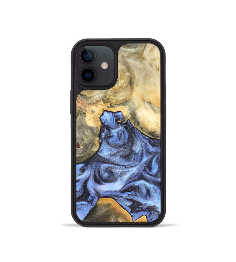 iPhone 12 mini Wood Phone Case - Delores (Blue, 819587)