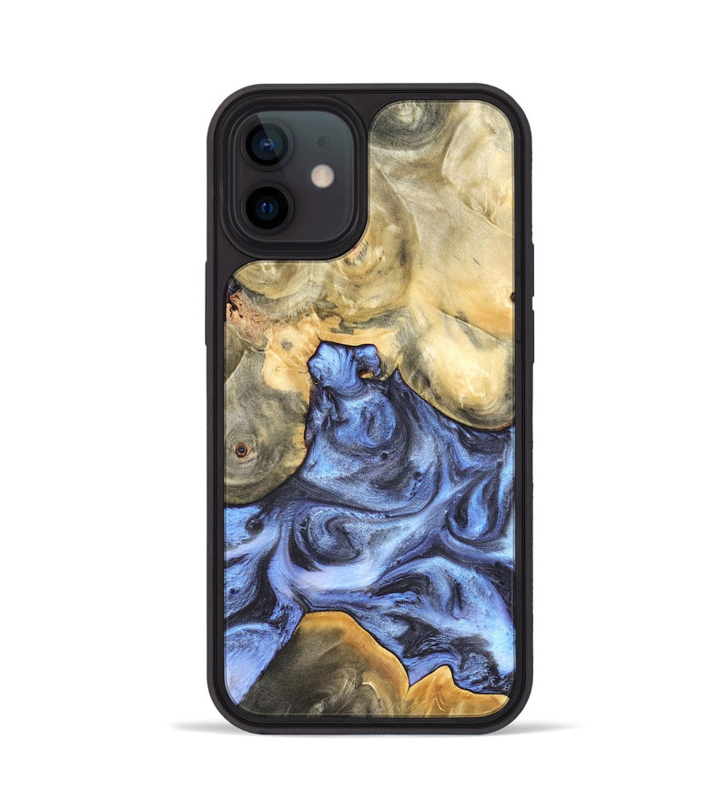 iPhone 12 Wood Phone Case - Delores (Blue, 819587)