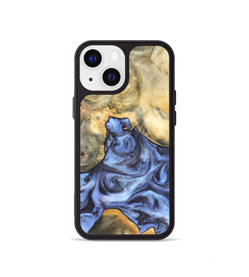 iPhone 13 mini Wood Phone Case - Delores (Blue, 819587)