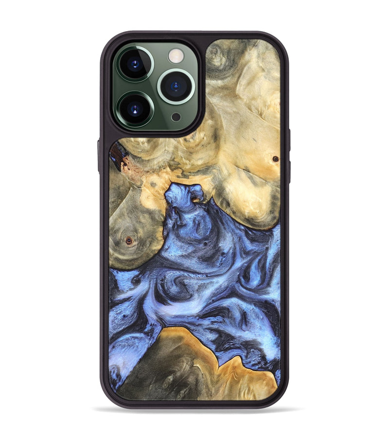 iPhone 13 Pro Max Wood Phone Case - Delores (Blue, 819587)