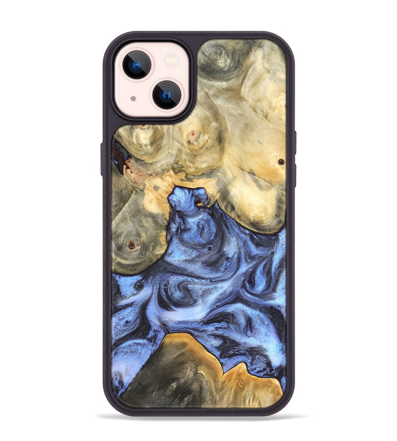 iPhone 14 Plus Wood Phone Case - Delores (Blue, 819587)